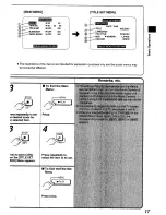 Предварительный просмотр 17 страницы Panasonic NV-RX24B Operating Instructions Manual