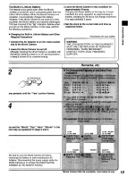 Предварительный просмотр 19 страницы Panasonic NV-RX24B Operating Instructions Manual