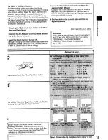 Preview for 19 page of Panasonic NV-RX64B Operating Instructions Manual