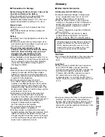 Preview for 67 page of Panasonic NV RZ 15 B Operating Instructions Manual