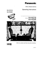 Предварительный просмотр 1 страницы Panasonic NV-RZ1B Operating Instructions Manual