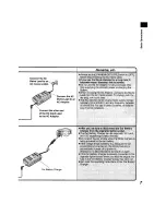 Предварительный просмотр 7 страницы Panasonic NV-RZ1B Operating Instructions Manual