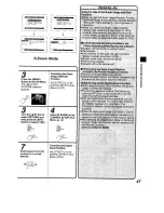 Предварительный просмотр 47 страницы Panasonic NV-RZ1B Operating Instructions Manual