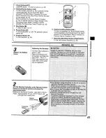 Предварительный просмотр 61 страницы Panasonic NV-RZ1B Operating Instructions Manual