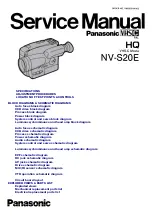 Предварительный просмотр 1 страницы Panasonic NV-S20E Service Manual