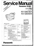 Preview for 1 page of Panasonic NV-S800EN Service Manual