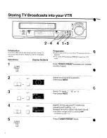 Предварительный просмотр 8 страницы Panasonic NV-SD10 Series Operating Instructions Manual