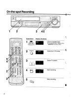 Предварительный просмотр 19 страницы Panasonic NV-SD20 Series Operating Instructions Manual