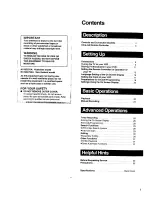 Preview for 3 page of Panasonic NV-SD270 Series Operating Instructions Manual