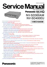 Panasonic NV-SD300AM Service Manual preview