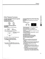 Предварительный просмотр 21 страницы Panasonic NV-SD400 Series Operating Instructions Manual