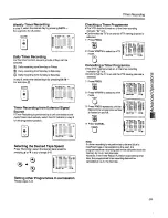 Предварительный просмотр 25 страницы Panasonic NV-SD400 Series Operating Instructions Manual