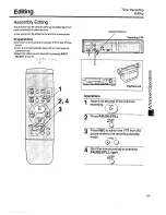 Предварительный просмотр 27 страницы Panasonic NV-SD400 Series Operating Instructions Manual