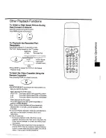 Предварительный просмотр 23 страницы Panasonic NV-SD420 Series Operating Insructions