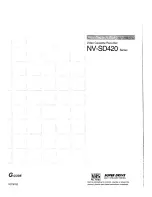 Panasonic NV-SD420 Series Operating Instructions Manual предпросмотр