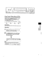 Preview for 27 page of Panasonic NV-SD430 Series Operating Insructions