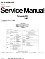 Preview for 1 page of Panasonic NV-SD440EG/ Service Manual