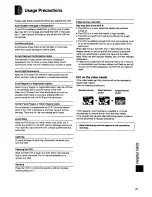 Предварительный просмотр 27 страницы Panasonic NV-SJ200 Series Operating Instructions Manual