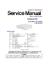 Panasonic NV-SJ200A Service Manual preview