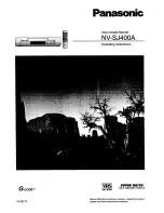 Panasonic nv-sj400 Operating Instructions Manual preview