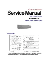 Panasonic NV-SJ4130PN Service Manual preview