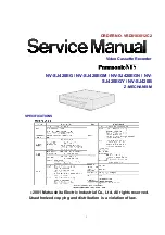 Предварительный просмотр 1 страницы Panasonic NV-SJ420B Service Manual