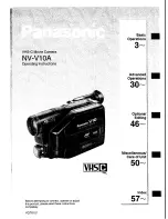 Preview for 1 page of Panasonic NV-V10A Operating Instructions Manual