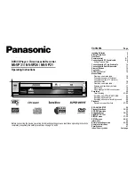 Preview for 1 page of Panasonic NV-VP21 Operating Instructions Manual