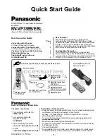 Panasonic NV-VP33EB Quick Start Manual preview