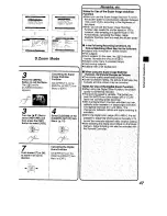 Предварительный просмотр 47 страницы Panasonic NV VS 7 B Operating Instructions Manual