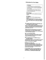 Предварительный просмотр 2 страницы Panasonic NV-VS3A Operating Instructions Manual