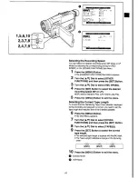 Preview for 23 page of Panasonic NV-VS3A Operating Instructions Manual