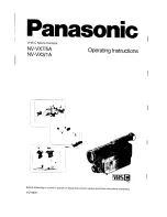 Предварительный просмотр 1 страницы Panasonic NV-VX1A Operating Instructions Manual