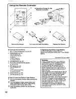 Preview for 10 page of Panasonic NV-VX21B Operating Instructions Manual