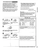 Preview for 21 page of Panasonic NV-VX21B Operating Instructions Manual