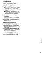 Preview for 73 page of Panasonic NV-VX21B Operating Instructions Manual