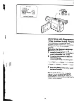 Preview for 56 page of Panasonic NV-VX22A Operating Instructions Manual