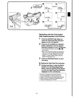 Предварительный просмотр 21 страницы Panasonic NV-VX70A Operating Instructions Manual