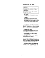 Preview for 2 page of Panasonic NV-VZ1A Operating Instructions Manual