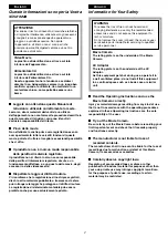 Preview for 2 page of Panasonic NV-VZ1E Operating Instructions Manual