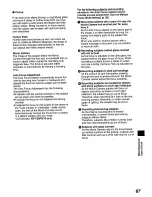 Preview for 67 page of Panasonic NV-VZ9B Operating Instructions Manual