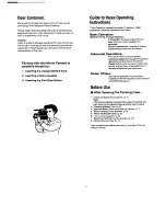 Предварительный просмотр 2 страницы Panasonic NVMS5 Operating Instructions Manual