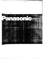 Panasonic NVMS50 User Manual preview