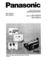 Предварительный просмотр 1 страницы Panasonic NVVX37A Operating Instructions Manual