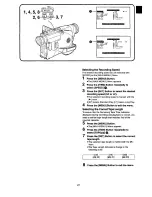 Предварительный просмотр 23 страницы Panasonic NVVX37A Operating Instructions Manual