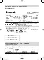 Предварительный просмотр 54 страницы Panasonic OCU-CR1000VF8A Operating Instructions And Installation Instructions