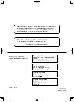 Предварительный просмотр 52 страницы Panasonic OCU-CR200VF5 Operating Instructions And Installation Instructions