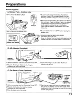 Preview for 11 page of Panasonic OmniMovie PV-800 Operating Instructions Manual