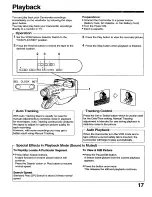 Preview for 17 page of Panasonic OmniMovie PV-800 Operating Instructions Manual