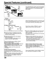 Preview for 22 page of Panasonic OmniMovie PV-800 Operating Instructions Manual